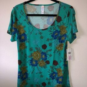 Green Floral Classic T